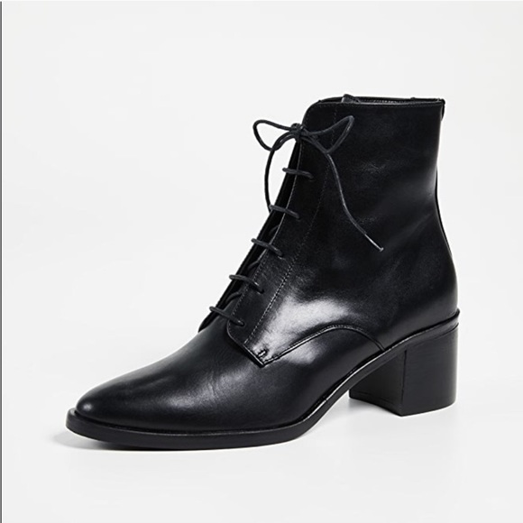 Freda Salvador | Ace Lace Up Boot Black Smooth Leather 9 - Picture 12 of 13